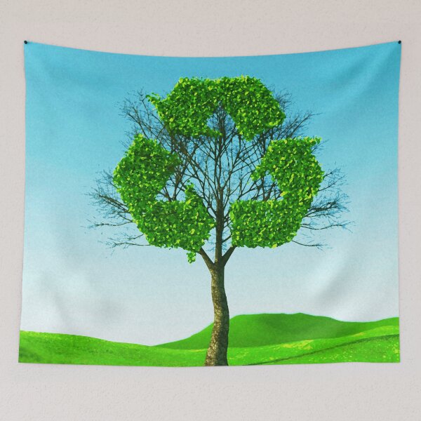 Item preview, artistic painting, landscape, creative painting, recycle, save planet designed and sold by Tiziza.
