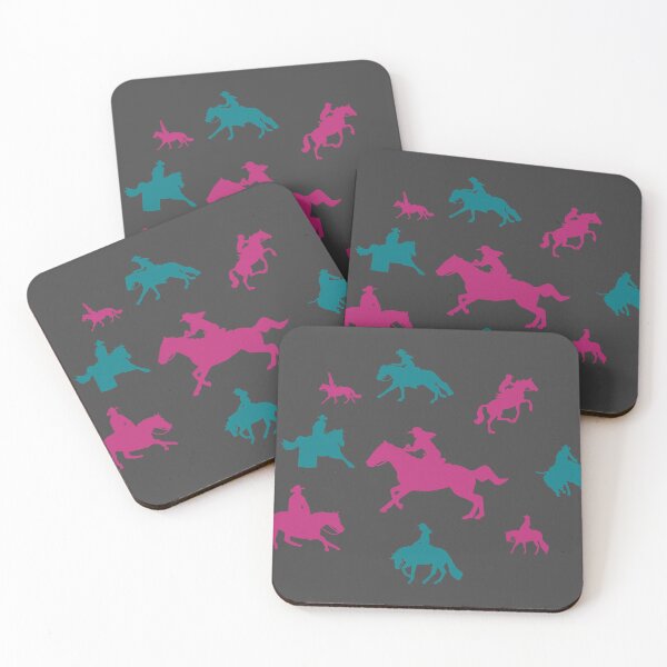 Item preview, Western Horses and Riders - Cowgirl Up Print designed and sold by circus-unicorn.