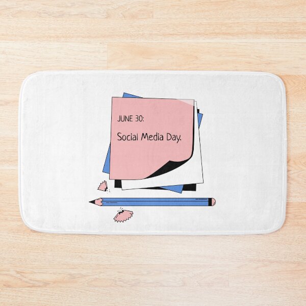 Item preview, Social Media Day, National, Global, International, June 30 designed and sold by SuperiorPrints.