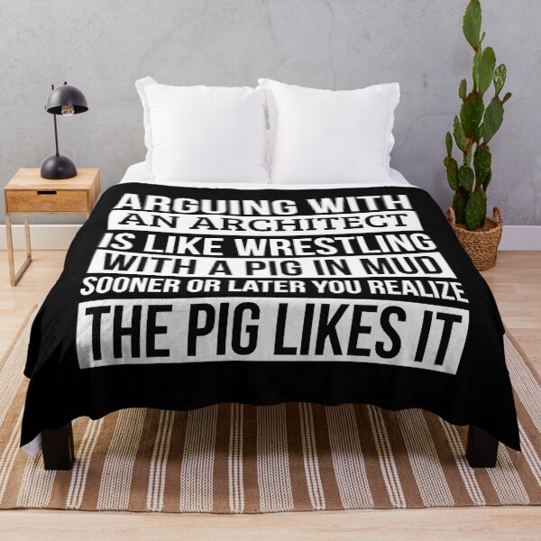 Aperçu de l'œuvre Chemise d'architecte, comme se disputer avec un cochon dans la boue créée et vendue par DiamondKiera.