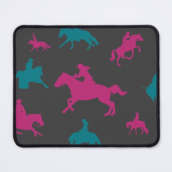 Item preview, Western Horses and Riders - Cowgirl Up Print designed and sold by circus-unicorn.