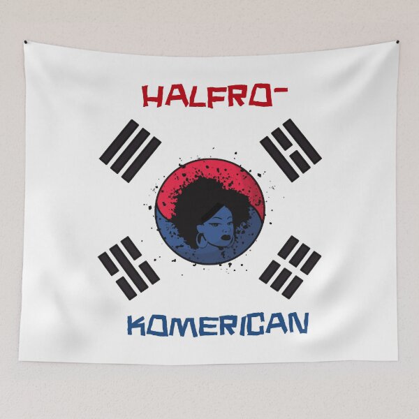 Item preview, Blasian Blackorean Woman Halfro Korean KB Black designed and sold by DiamondKiera.
