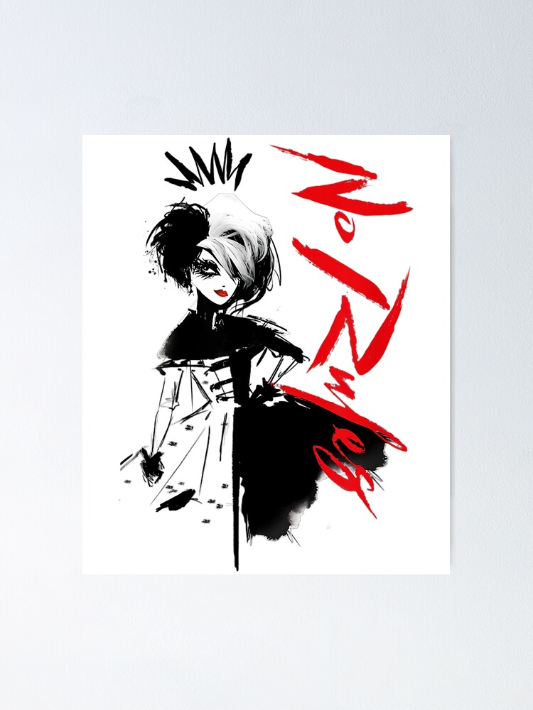 "Cruella No Rules Sketch" Poster for Sale by n4naa Redbubble