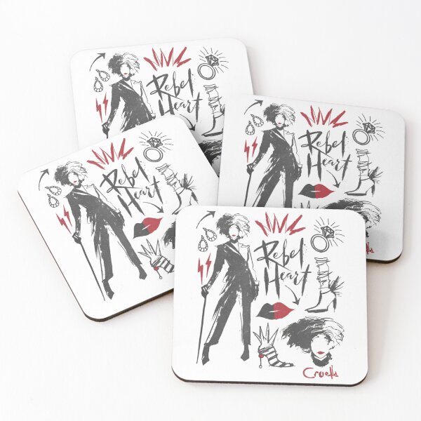 Item preview, Cruella Rebel Heart Collage Sketches designed and sold by n4naa.