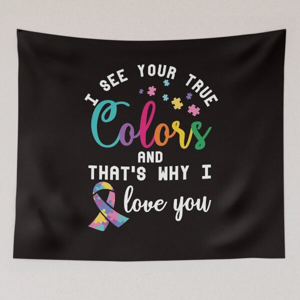 Item preview, True Autism Colors Autistic Awareness Ribbon Special Needs designed and sold by TomGiantDesigns.