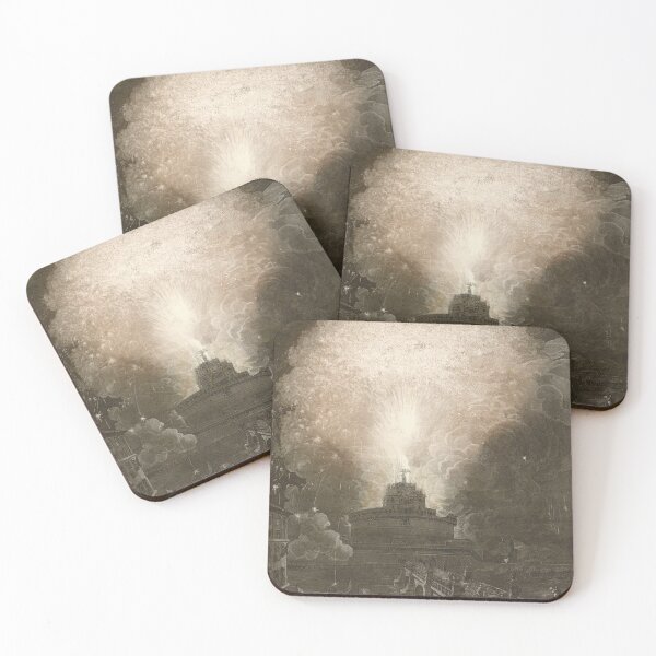 Item preview, Fireworks at Castle Sant’Angelo by Francesco Piranesi designed and sold by jadeandjester.