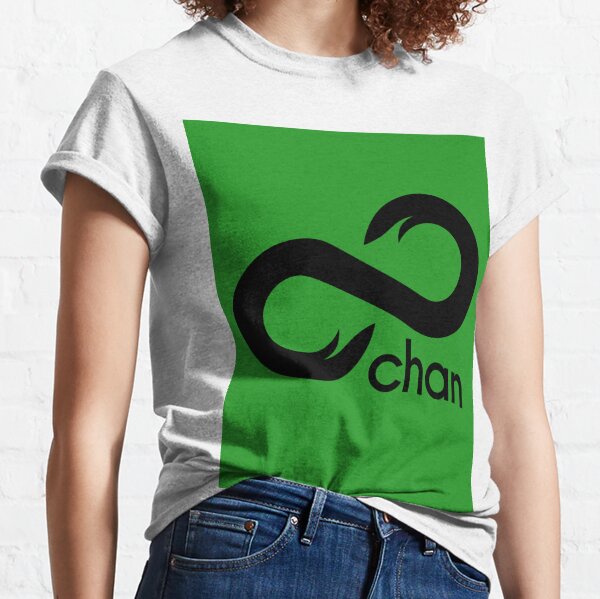 8chan black logo Classic T-Shirt