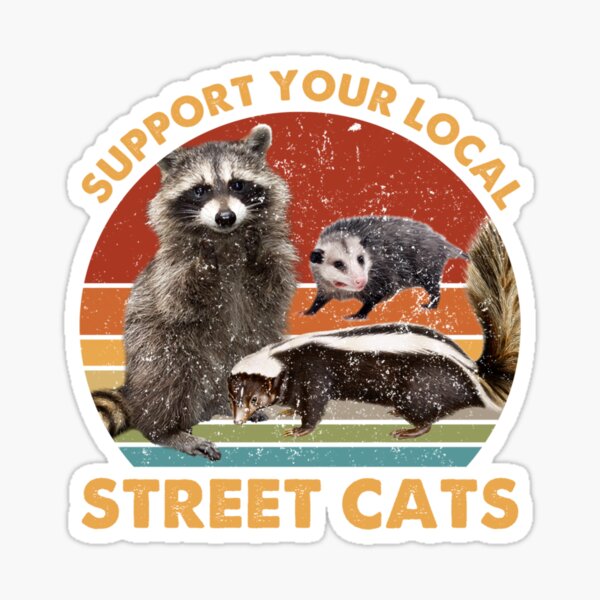 Adopt Me, Support Your Local Street Cat Sticker for Sale by