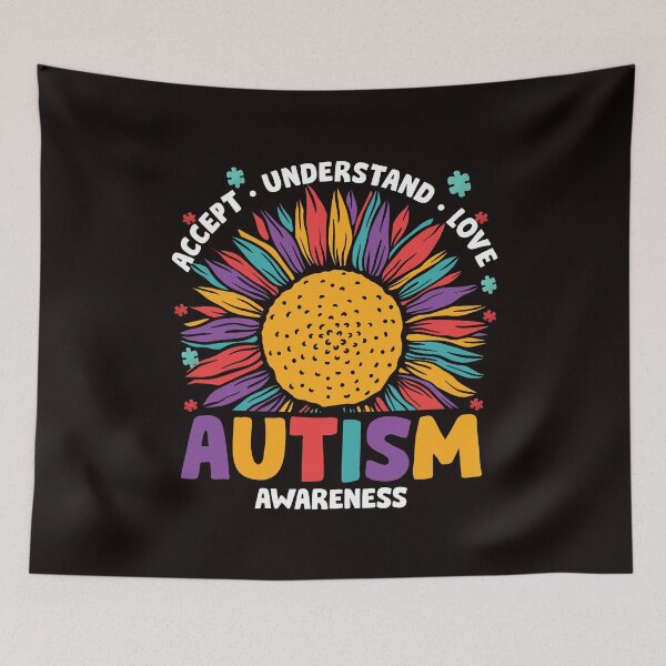 Item preview, Accept Understand Love Autism Awareness Puzzle Autistic designed and sold by TomGiantDesigns.