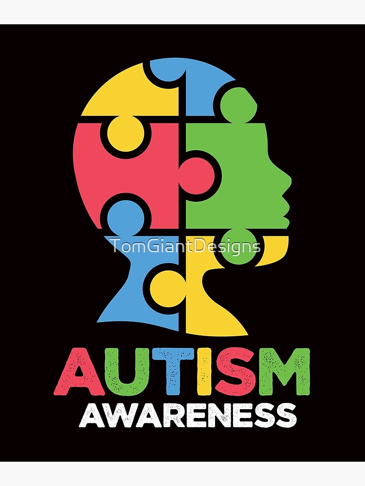 Autism awareness day poster medical help Vector Image