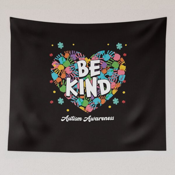 Item preview, Be Kind Autism Awareness Puzzle Children Heart Son Daughter designed and sold by TomGiantDesigns.