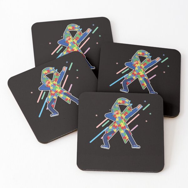 Item preview, Autism Awareness Ribbon Dabbing Puzzle Support Autistic designed and sold by TomGiantDesigns.