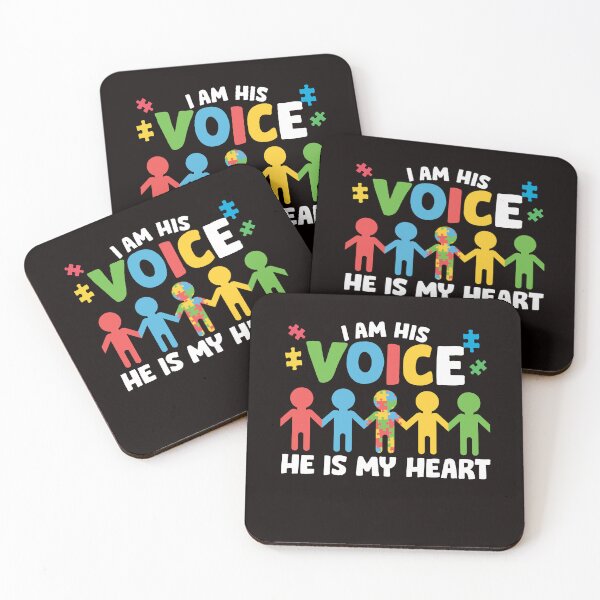 Item preview, Autism Voice Heart Puzzle Ribbon Support Autistic Awareness designed and sold by TomGiantDesigns.