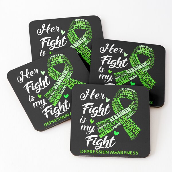 Item preview, Depression Warrior, Her Fight is my Fight Depression Awareness designed and sold by Greggwillard.