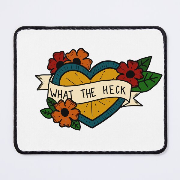Item preview, What the heck heart 1 designed and sold by thirdearprints.