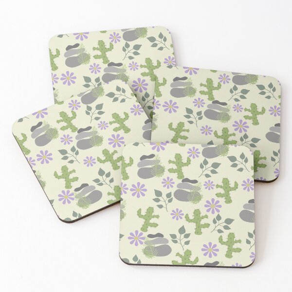 Artikelvorschau, Boho-Muster-Blumen-Kaktus-Zen-Steine entworfen und verkauft von ChantalDesign.