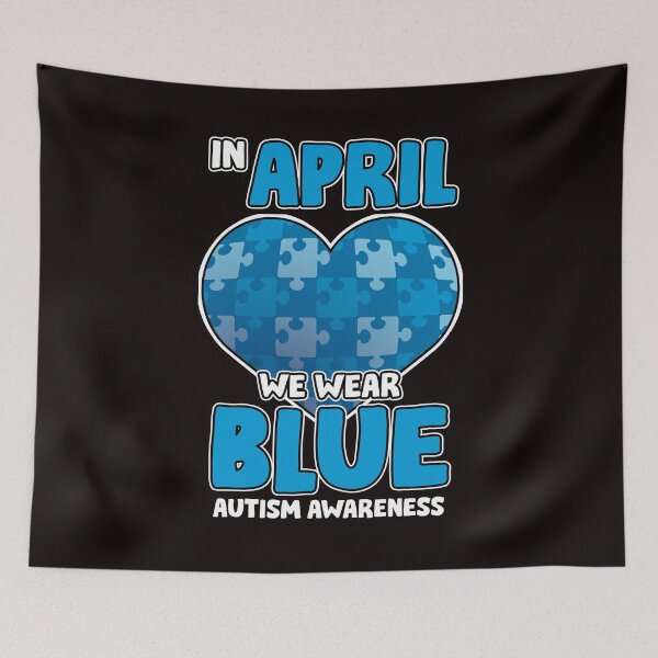 Item preview, April Puzzle Autism Awareness Ribbon Autistic Heart Support designed and sold by TomGiantDesigns.