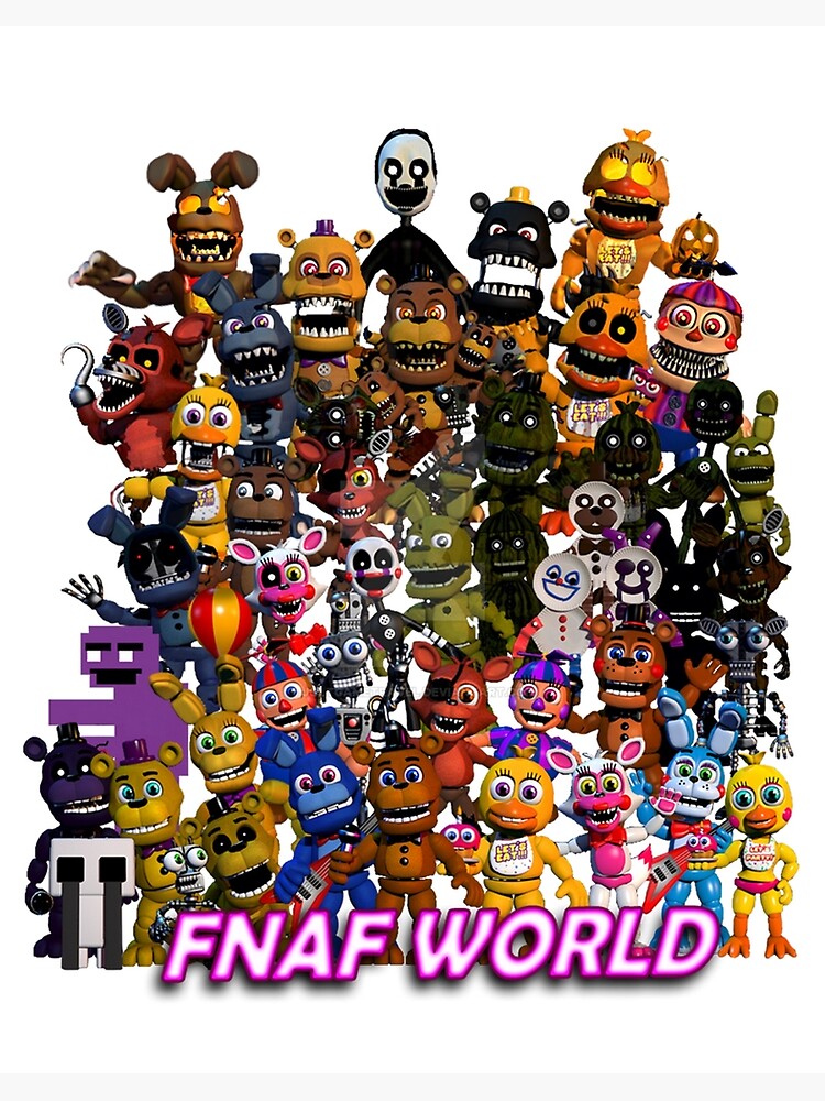 FNAF WORLD  Art Board Print for Sale by FNAFandStuff