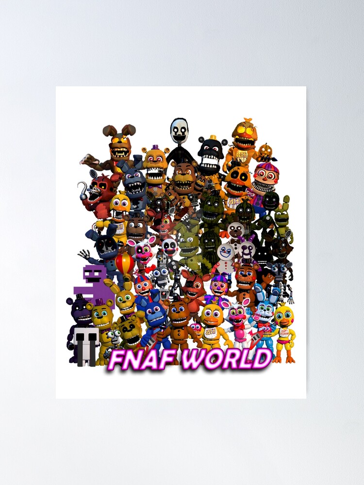 Five Nights at Freddy's all Sticker for Sale by rebbecatorre