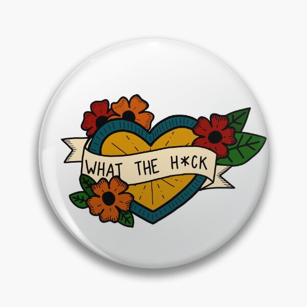 Item preview, Copy of What the h*ck heart 1 designed and sold by thirdearprints.
