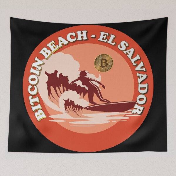 Item preview, Bitcoin Beach, El Zonte, El Salvador - Surfer Girl designed and sold by johnta17.