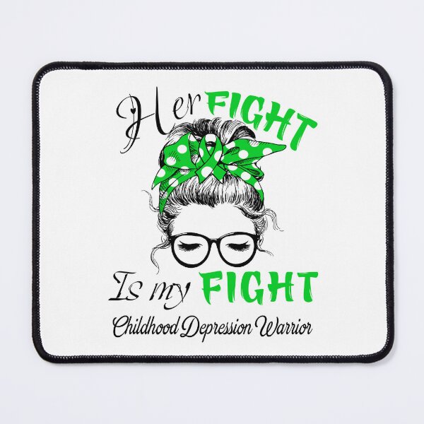 Item preview, Childhood Depression Awareness - Her Fight is my Fight - Support Childhood Depression Gifts designed and sold by Aaron309.