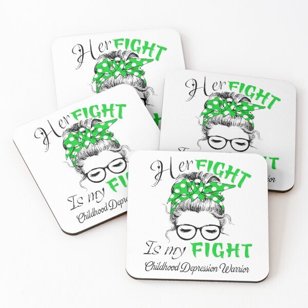 Item preview, Childhood Depression Awareness - Her Fight is my Fight - Support Childhood Depression Gifts designed and sold by Aaron309.