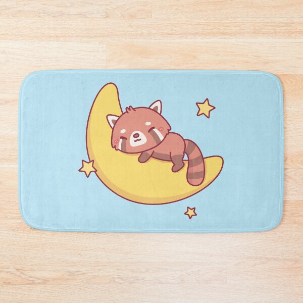 Item preview, Cute Red Panda Sleeping On The Moon designed and sold by rustydoodle.
