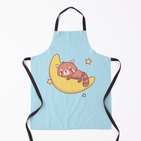 Item preview, Cute Red Panda Sleeping On The Moon designed and sold by rustydoodle.