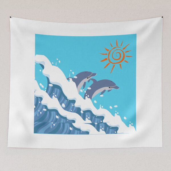 Item preview, dolphins and summer designed and sold by sofiahussein.