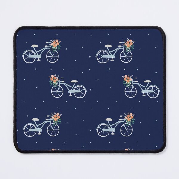 Item preview, Blue bike with pink flowers pattern  designed and sold by Brigidmalloy.