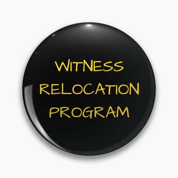 Item preview, Witness Relocation Program Yellow Text designed and sold by ArtSkeleton.