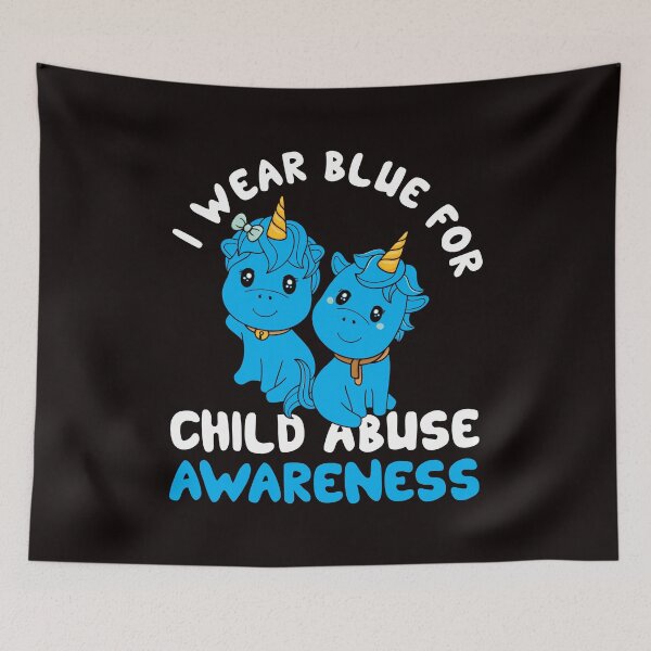 Item preview, Child Abuse Prevention Month Blue Ribbon Awareness Support designed and sold by TomGiantDesigns.
