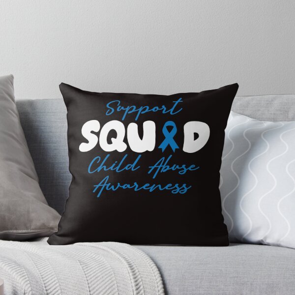 Item preview, Support Squad Child Abuse Prevention Month Blue Ribbon designed and sold by TomGiantDesigns.