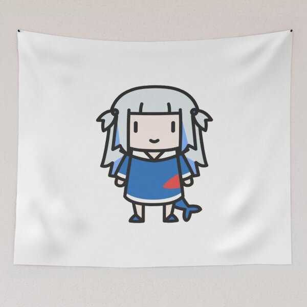 Item preview, Gawr Gura Peeker - Shrimp designed and sold by Amelia-Nina.