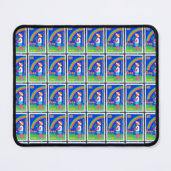 Item preview, Rainbow Flower Girl Arbor Day Vintage Postage Stamp designed and sold by Factory57.