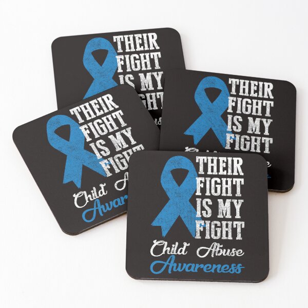 Item preview, Their Fight My Fight Child Abuse Awareness Blue Ribbon April designed and sold by TomGiantDesigns.