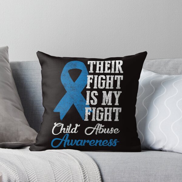 Item preview, Their Fight My Fight Child Abuse Awareness Blue Ribbon April designed and sold by TomGiantDesigns.