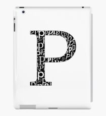 P Filled | Typography iPad Case/Skin