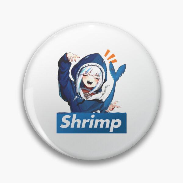 Item preview, Gawr Gura Peeker - Shrimp designed and sold by Amelia-Nina.
