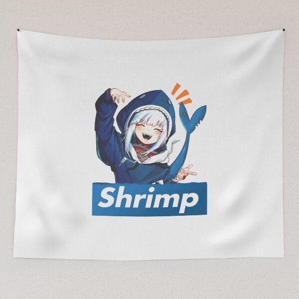 Item preview, Gawr Gura Peeker - Shrimp designed and sold by Amelia-Nina.
