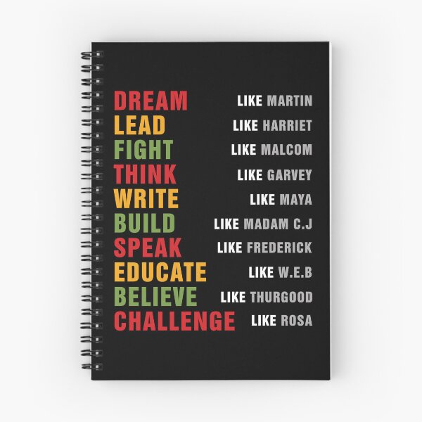 Item preview, Dream Like Martin Lead Like Harriet Fight Like Malcolm Black History designed and sold by Simeon	 Dorelus.