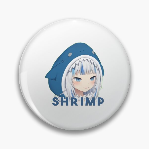Item preview, Gawr Gura Peeker - Shrimp designed and sold by Amelia-Nina.