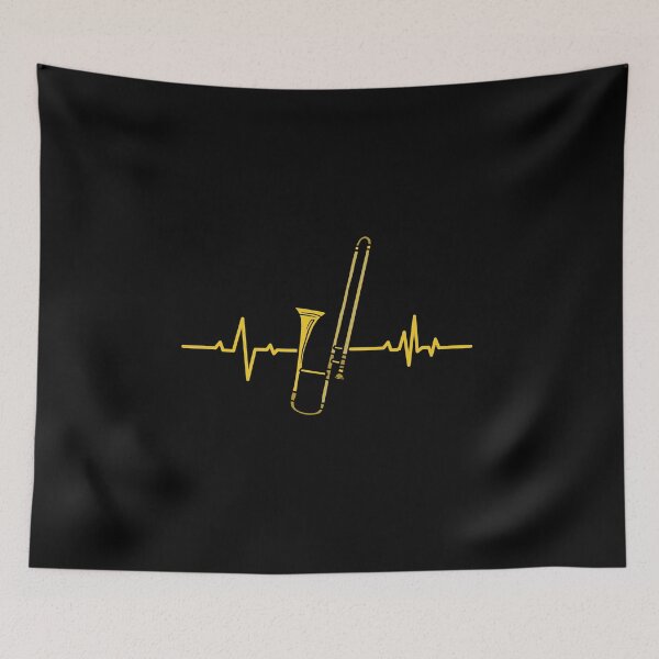 Item preview, Trombone Heartbeat As A Trombone Player For Music Lover And Musicians - Trombone Heartbeat designed and sold by Funwithmusic.