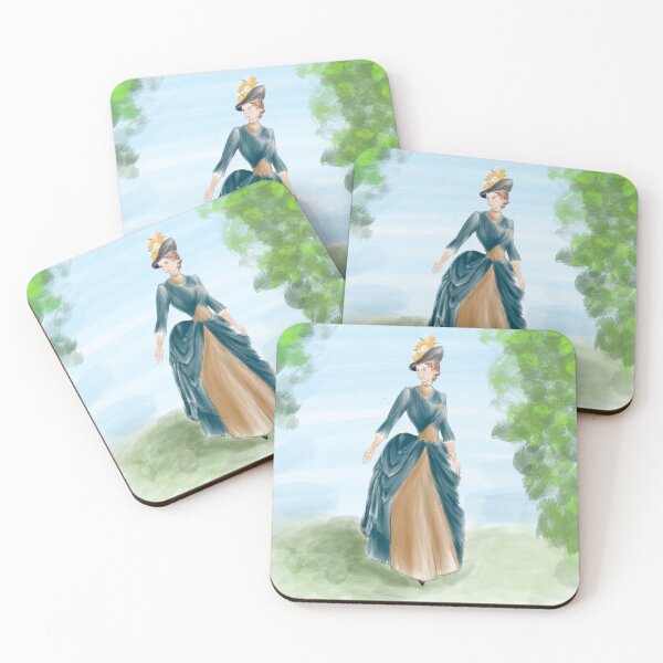 Item preview, Watercolor Victorian lady designed and sold by KalNatArt.