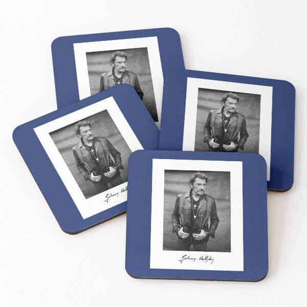 Item preview, Johnny Hallyday - Portrait exterieur noir et blanc  classique designed and sold by unkrautshop.
