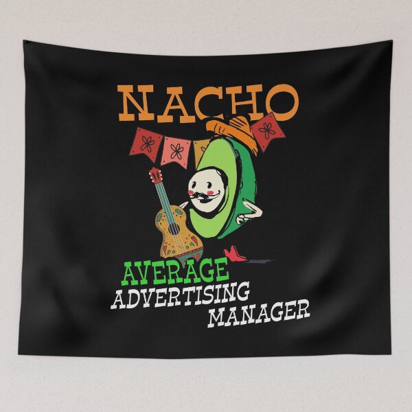 Item preview, Funny Avocado Sombrero Nacho Average Advertising Manager design designed and sold by Merchking1.