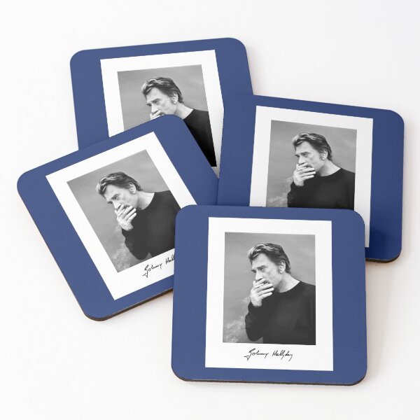 Item preview, Johnny Hallyday - Portrait jeune noir et blanc  classique  designed and sold by unkrautshop.