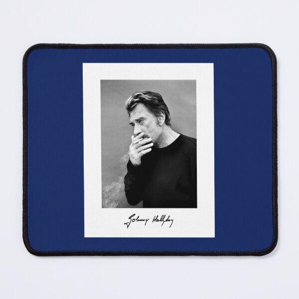 Item preview, Johnny Hallyday - Portrait jeune noir et blanc  classique  designed and sold by unkrautshop.