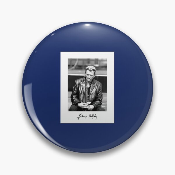 Item preview, Johnny Hallyday - Portrait jeune noir et blanc  classique designed and sold by unkrautshop.